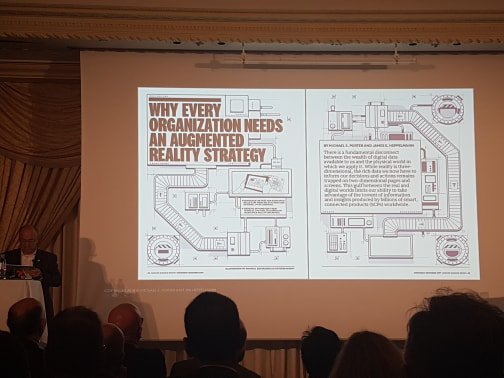 lopinion_fr's tweet photo. «The page is the target». #AugmentedReality in @HarvardBiz by @JimHeppelmann (@PTC) #PTCexecforum #OpiConf #Digital #AI #IoT https://t.co/H6FCucMTjX