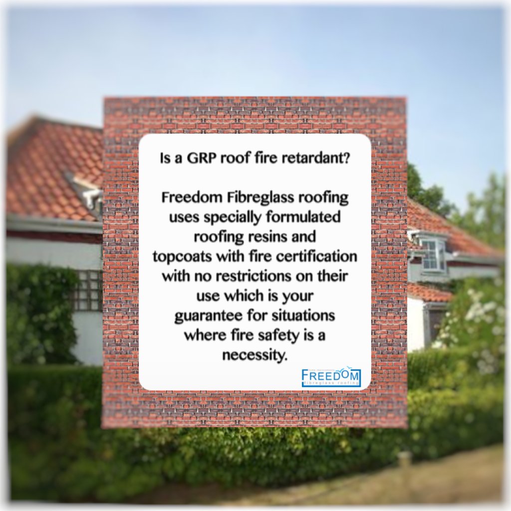 FreedomFlatRoof's tweet image. Is a #GRProof #fire #retardant?

Contact #FreedomFibreglassRoofing: bit.ly/2DGAck8