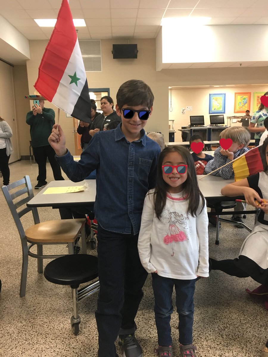 mrs_cookesclass's tweet photo. So many cultures represented in our school. This is just a glimpse of the cultures in our class! We are proud to represent Syria, Germany, and many more in our room! #DLESFocus #DLESFun #DLESFamily #schoolcommunity #multiculturalparade @DiggsLatham https://t.co/CX1ipdHdxB