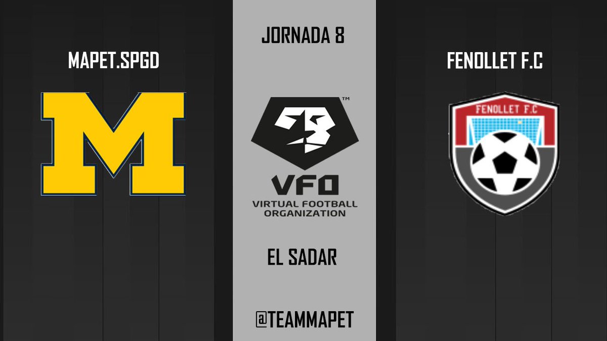 Jornada VFO| Hoy la primera plantilla no disputa jornada debido al retiro del fenollet F.C , el equipo se encontrará realizando entrenamientos a puerta cerrada para preparar la jornada 9 de mañana.