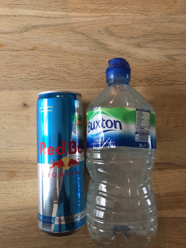 TheRealMikiYork's tweet photo. When you need that extra energy😱 #BigRedBull #RedBull #poorlymiki https://t.co/YbTNzL6Ovg