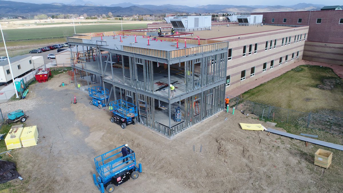SCHSExpansion's tweet photo. Thanks to @FransenPittman for the drone shots of SCHS. Keep an eye out for all the drone shots in the coming week! @SVVSD @ErickFinnestead #schs #construction #drone #svvsd #expansion https://t.co/oHgPkhFTBu