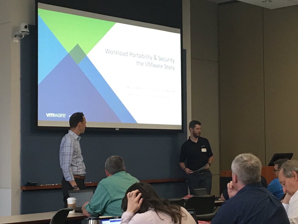 CWS_Auburn's tweet photo. @vMiklm @VMnate talking about @VMware.  #AUTechTalks https://t.co/NQWzZoEwgU