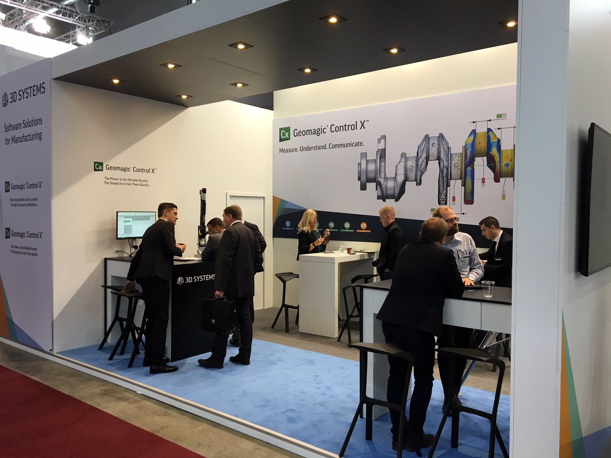 3dsystems's tweet image. Join 3D Systems at #Control2018. Stop by Hall 3, booth 3201 to learn about Geomagic Control X software solutions for manufacturing!