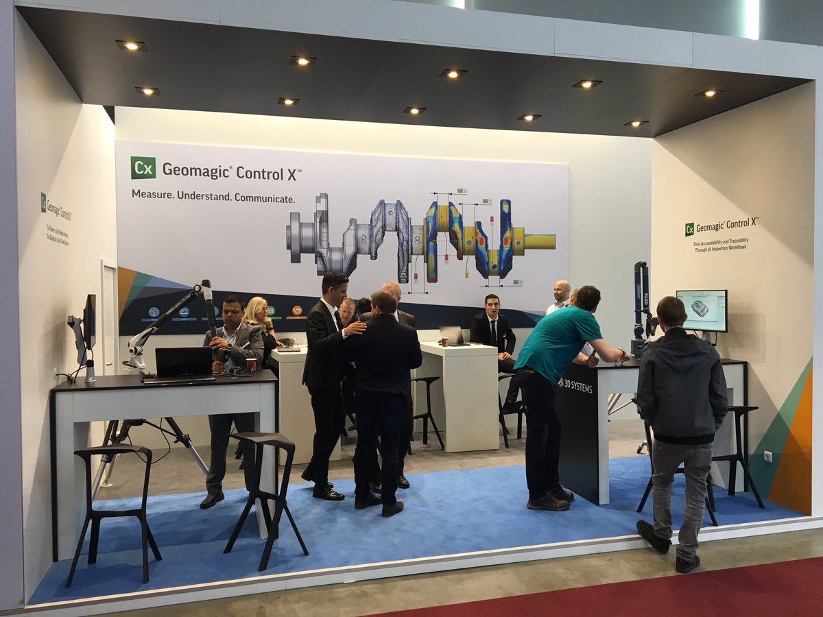 3dsystems's tweet image. Join 3D Systems at #Control2018. Stop by Hall 3, booth 3201 to learn about Geomagic Control X software solutions for manufacturing!