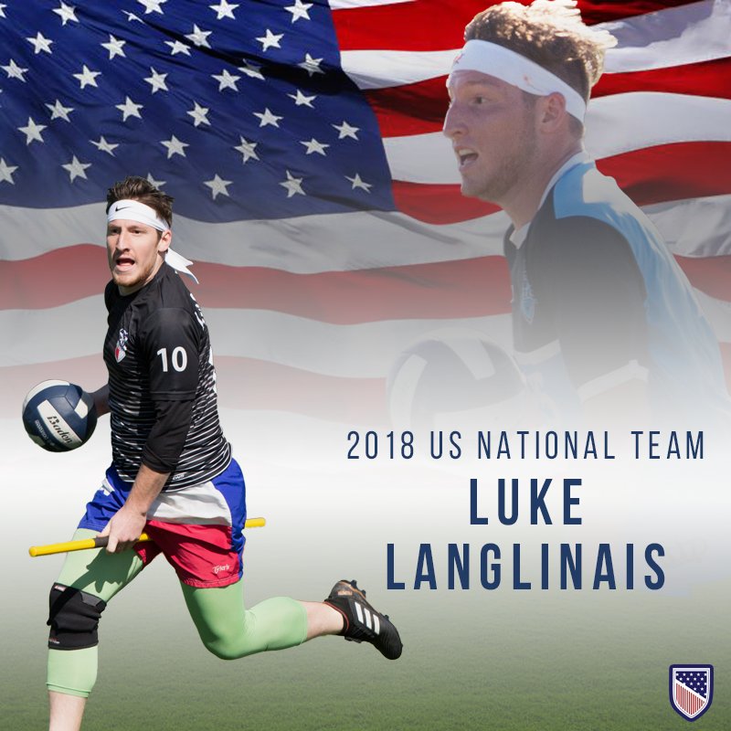 USAQuadball's tweet photo. .@LoneStarQC's Luke Langlinais and @TXCavalry’s Joshua Andrews may be crosstown rivals during @USQuidditch, but these athletes played together on @UTSAQuidditch and will come together once again to win gold for the US! #RedeemTeam2018  

📷 Miguel Esparza https://t.co/WiSAudMtgg