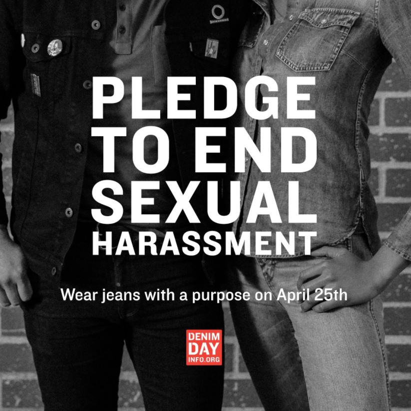 WeHoCity's tweet photo. We're taking the pledge. Join us tomorrow for #DenimDay to raise awareness about rape and sexual assault. Info: https://t.co/HINgJ3MsCZ #weho #onlyyes https://t.co/2DjICjhBVw