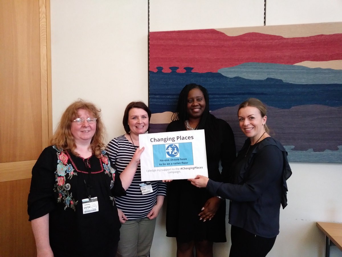 Positive meeting with @MarshadeCordova raising awareness of the #ChangingPlaces toilet campaign