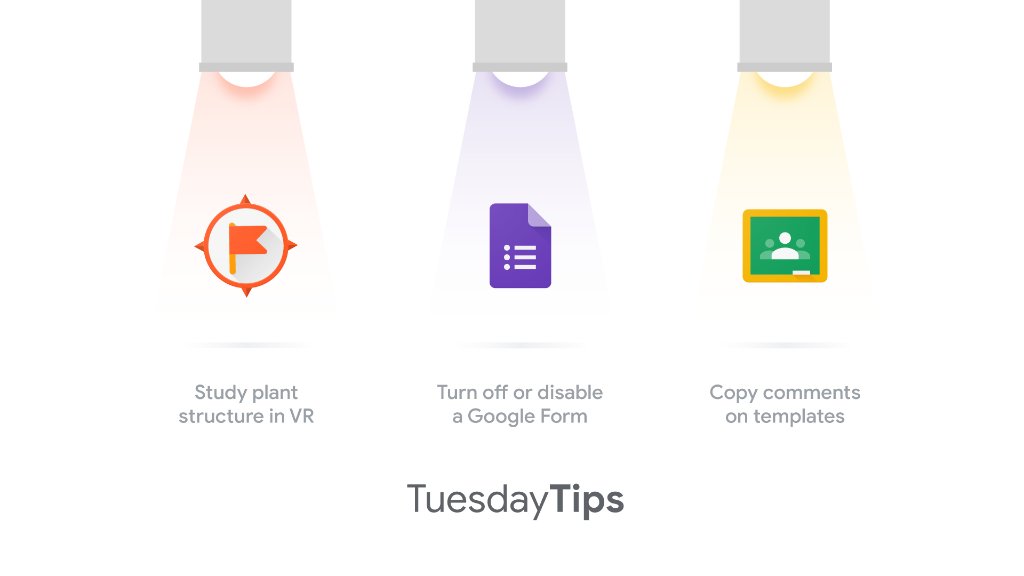 GoogleForEdu's tweet image. Find inspiration, tips &amp;amp; tricks in today's #GoogleEdu Tuesday Tips ↓

Expeditions goo.gl/sWtqWC 
Forms goo.gl/f36Hjz 
Classroom goo.gl/WcJdpp