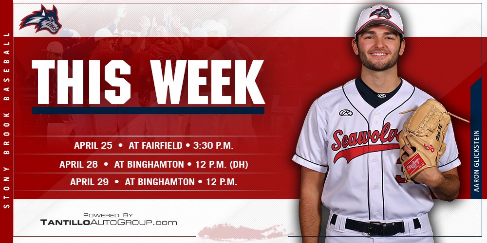 We begin a four-game road swing tomorrow at Fairfield before visiting Binghamton this weekend for a big <a href="/AmericaEast/">America East</a> series. 
#SeawolvesUnited | #AEBASE | <a href="/SBAthletics/">Stony Brook Athletics</a>