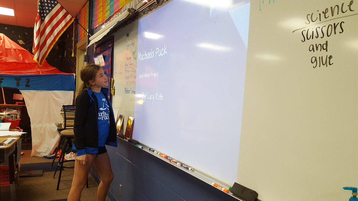 MissFitzBPS's tweet photo. Day 2 of #goodhumanproject presentations! Learning about @Yoobigives @4OceanBracelets and our very own @MJ_Puck @benningtonelem https://t.co/jtUmIvWi0y