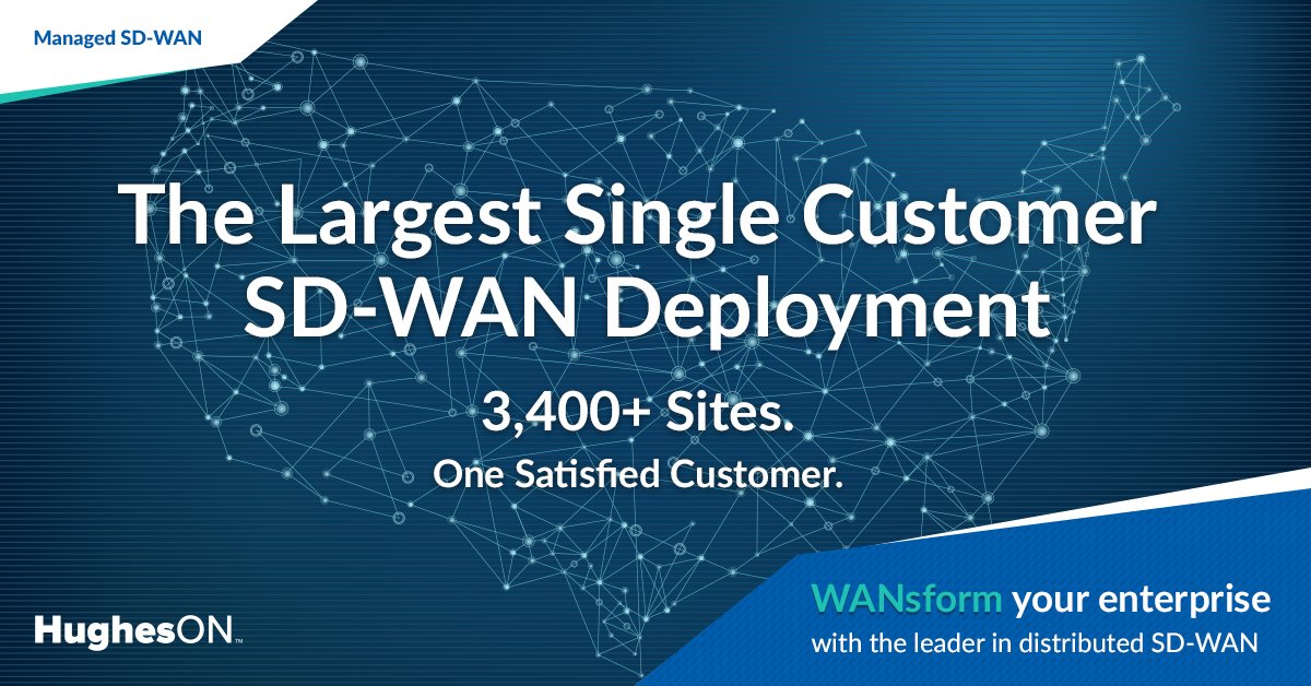 Improve your network agility and increase your cloud capacity with Hughes #SDWAN solutions. Find out how to achieve superior application performance here: bit.ly/WANsform