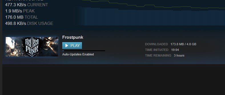 COPGTam's tweet image. SQUEEEEE ! It's downloading ... Very excited to give this game a go ... #TheCityMustSurvive #frostpunk #downloadfaster
