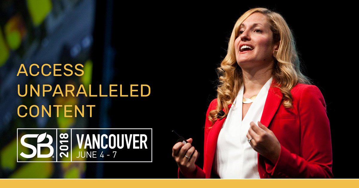 #SB18Vancouver is bringing together a world-class lineup of innovative speakers to share the latest sustainability-led business innovation that works. Learn straight from the best, brightest and most innovative this June: sbshare.co/2Heujy8