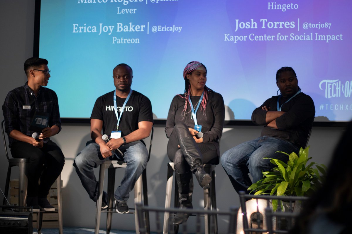 KaporCenter's tweet photo. From networking to panels, lightening talks, presentations and even a block party, #TechxOak was a 2-day summit for East Bay innovators of color like never before! Thank you to all of our guests, speakers and vendors for making #TechxOak unforgettable. #TechDoneRight https://t.co/u4gsSM533K