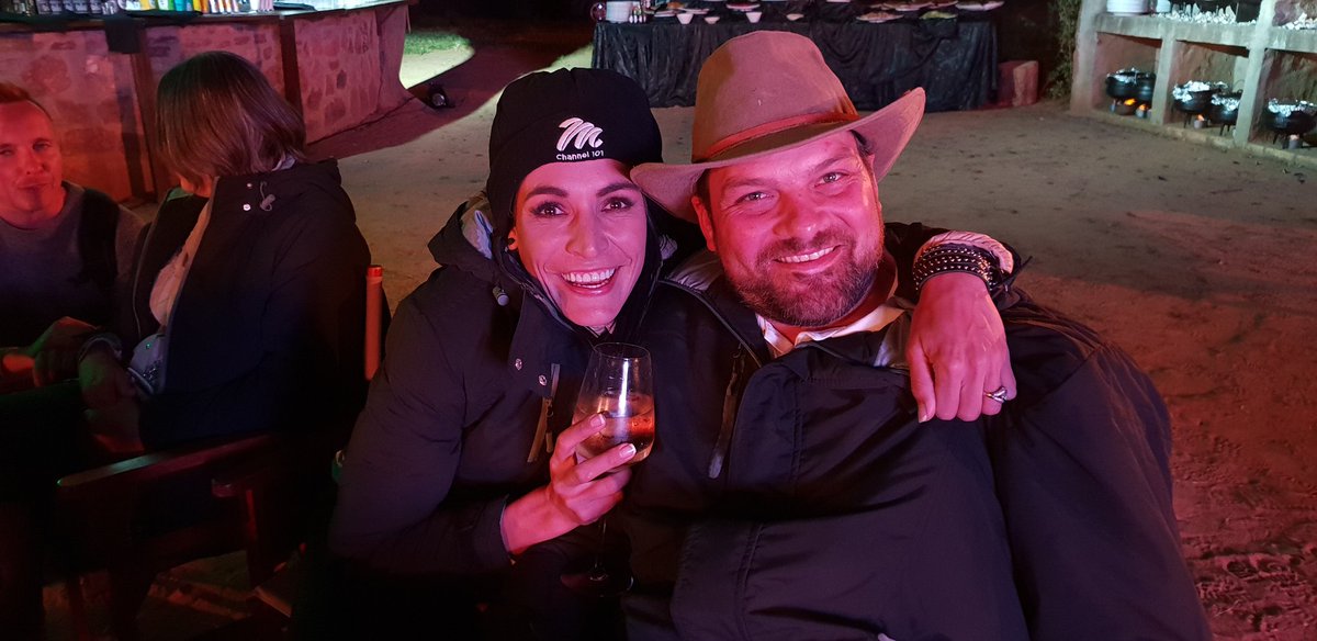 LaMaZingMedia's tweet photo. #MNetLocal guests @JamandiBekker have gate crashed the #SurvivorSA presser under the fig tree @LegendGolfSA and Safari Resort. What a stunning freezing night.
@MNet @DStv https://t.co/8yxyI2XPRg