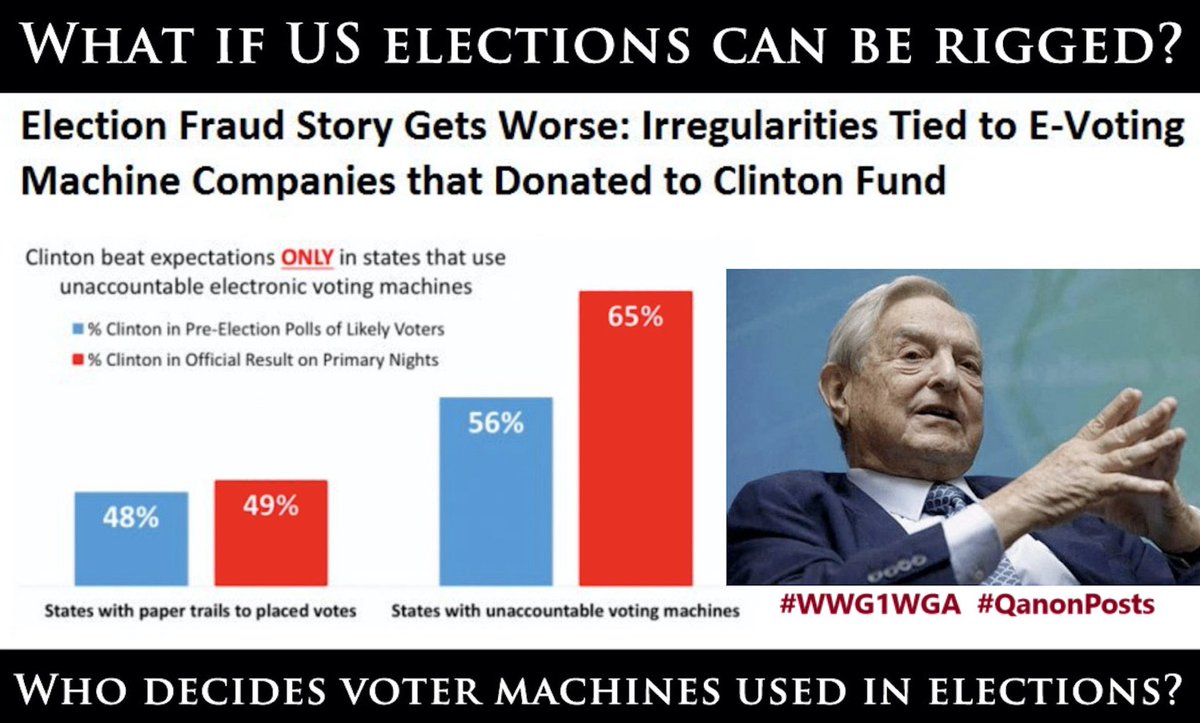 WakeTheUnicorns's tweet photo. nope. @BarackObama & @HillaryClinton & #MSM said no way an election could be rigged — and they said @realDonaldTrump was nuts for calling out #ElectionFraud, and @BernieSanders ignored his supporters who said he won the #2016Primary.
#FullDisclosure #GreatAwakening #wwg1wga https://t.co/tOGIxT3DVO