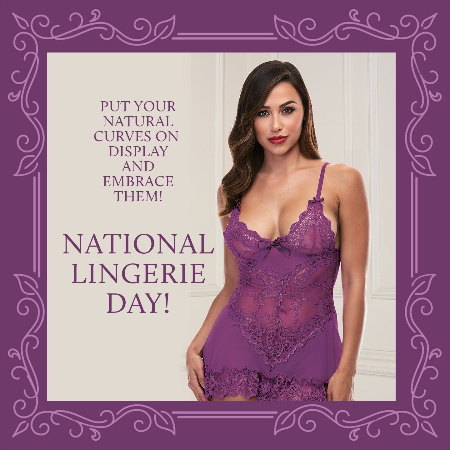 Baci Lingerie on X: Happy National Lingerie Day! Celebrate this