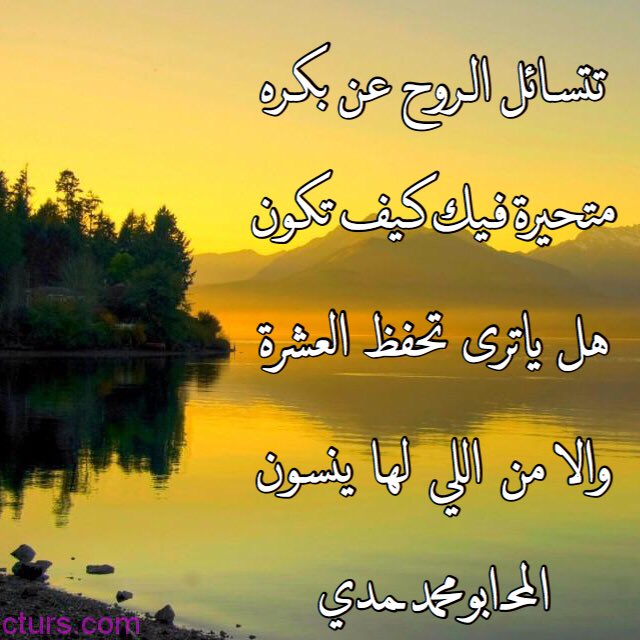 1Neeeef's tweet photo. تتسـائل الـروح عن بكـره
متحيرة فيك كيف تكـون
هل ياترى تحفظ العشرة
والا مـن اللي لها ينسـون
المحـ ابومحمد ـمدي https://t.co/dd4TWco2xz