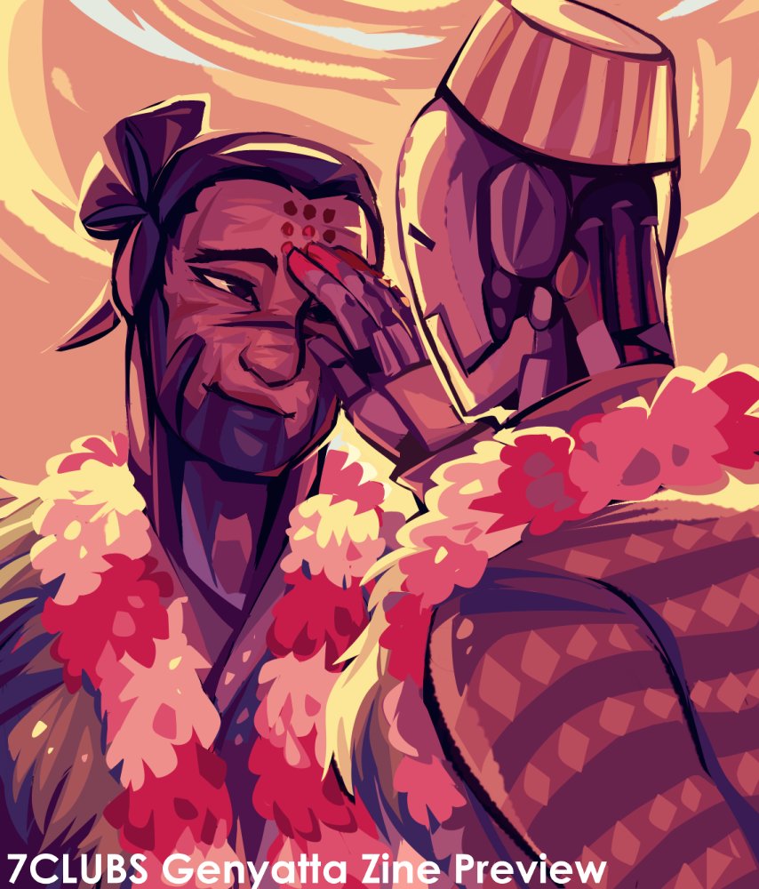 #genyatta In all honesty I'm still finishing up the second page, but these panels are done and I'm hype and impatient SO previews of my 2-page comic for the upcoming Genyatta Zine!!!💍