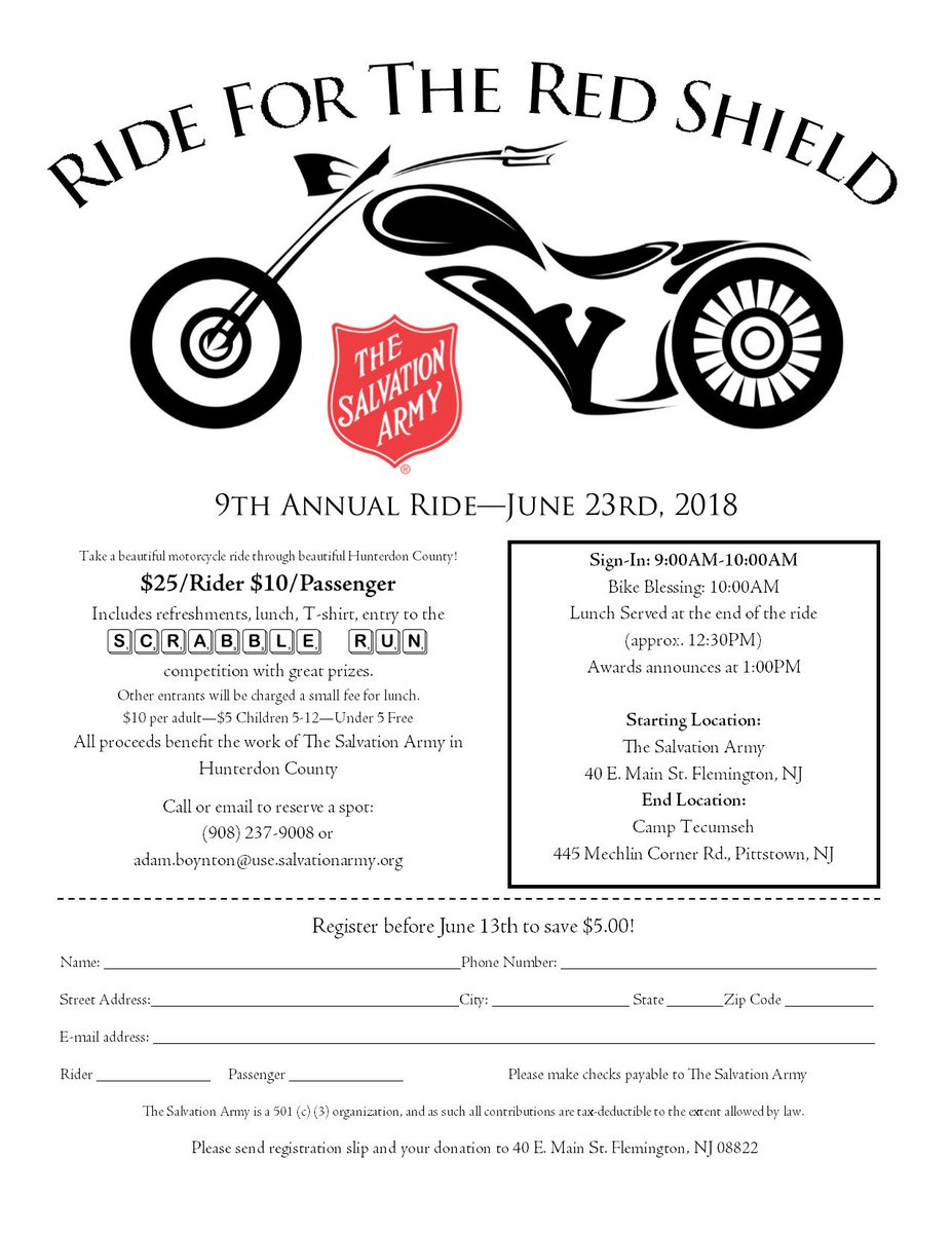 SA_wcr's tweet image. Are you ready to ride?? Our annual #RFRS Motorcycle Run is happening on June 23rd. Always a great event and a beautiful ride. Questions? Call 908-237-9008