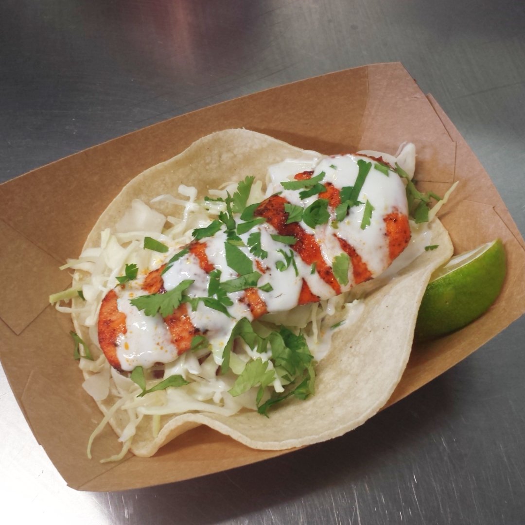 FishStoreYYJ's tweet photo. Make it a #TacoTuesday at #TheFishStore! We've got tasty #fishtacos here! Grilled fish, w/ our smoked salsa & citrus cream, on a warm corn tortilla. Choose cod, salmon, halibut, sturgeon, oyster, or tuna. 🐟🌮#floatingfishstore #fishermanswharf #yyjeats #yyjfood #victoriabc #yyj https://t.co/601F3CjPZT