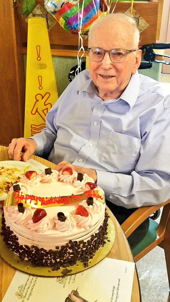 StMarysU's tweet photo. Happy 92nd birthday to Father John A. Leies! He was StMU prez from 1985-88. 💛🐍💙 https://t.co/iysJ3QCS8l