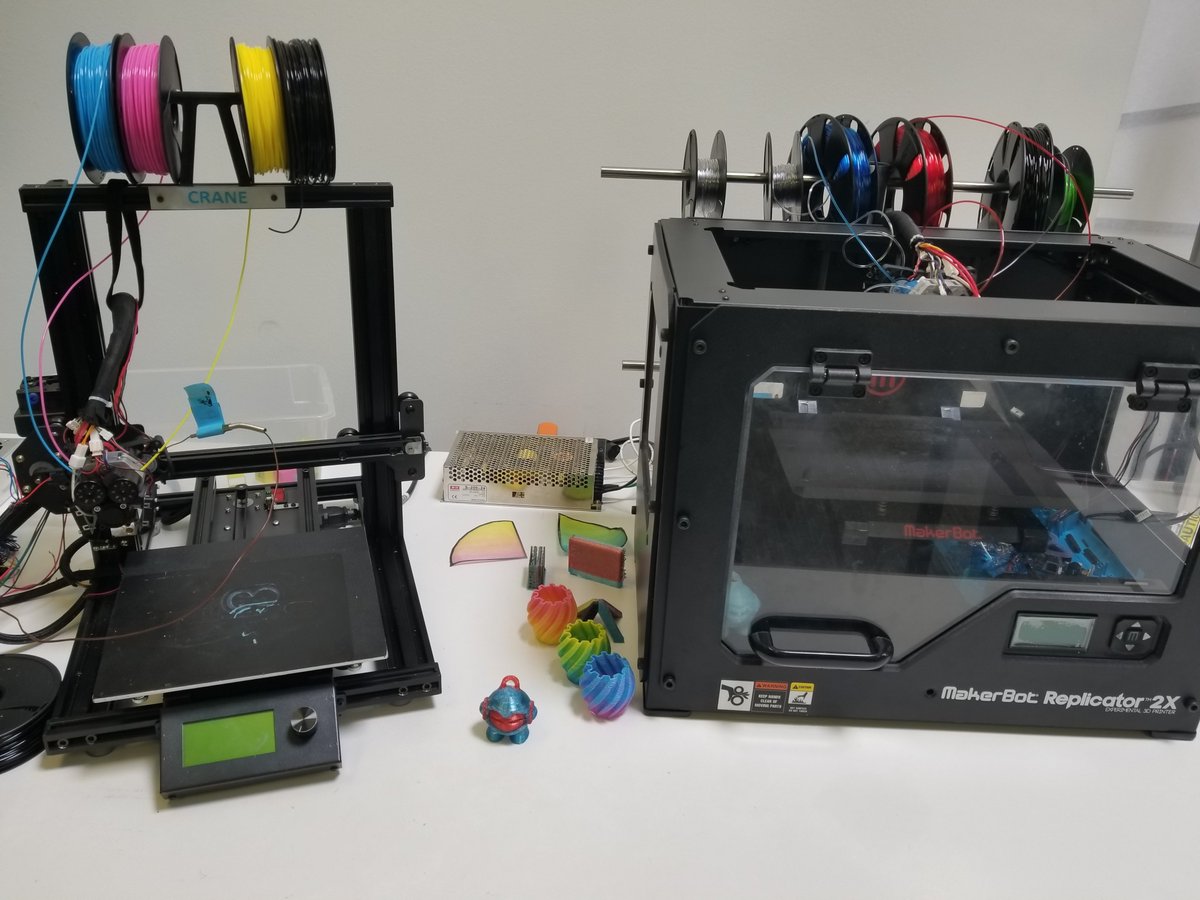 TheMicro3D's tweet photo. @PIY_3D @choschiba @77bergkamp19 @nerys @chimpusmaximus @Chompworks @crussty @ChelsC423 @carmelo_nazario We have been focusing on getting the heads functioning in initial testing. Here is the first figurine, it was a little hot, no nozzle fan. More to come. #getcraned #quadfuse @duet2maestro #3dprinting https://t.co/998XyjIOiW
