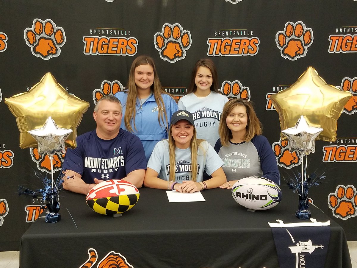 BrentsvilleSpo1's tweet photo. Congratulations to our college signees, Jake Cornwell (football at Fairmont State) and Samantha Mathis (rugby at Mount St. Marys) https://t.co/AkESZ2tywM