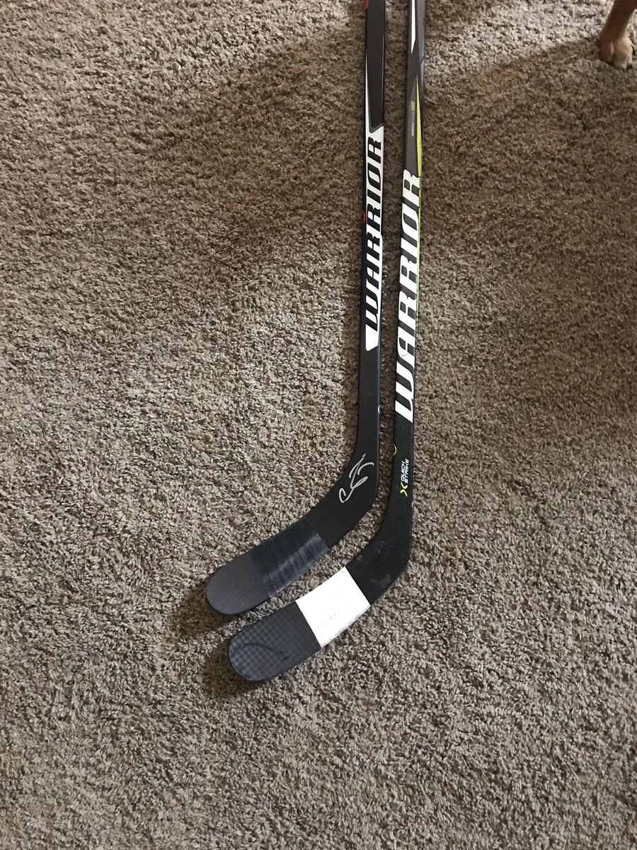 briana_mad's tweet photo. When you run out of tape and it ends up resembling a Chris Stewart tape job... 
#hockey #minnesota #warriorhockey #alphaqx #quickstrike #strikewithspeed https://t.co/gRrqDhh0fU