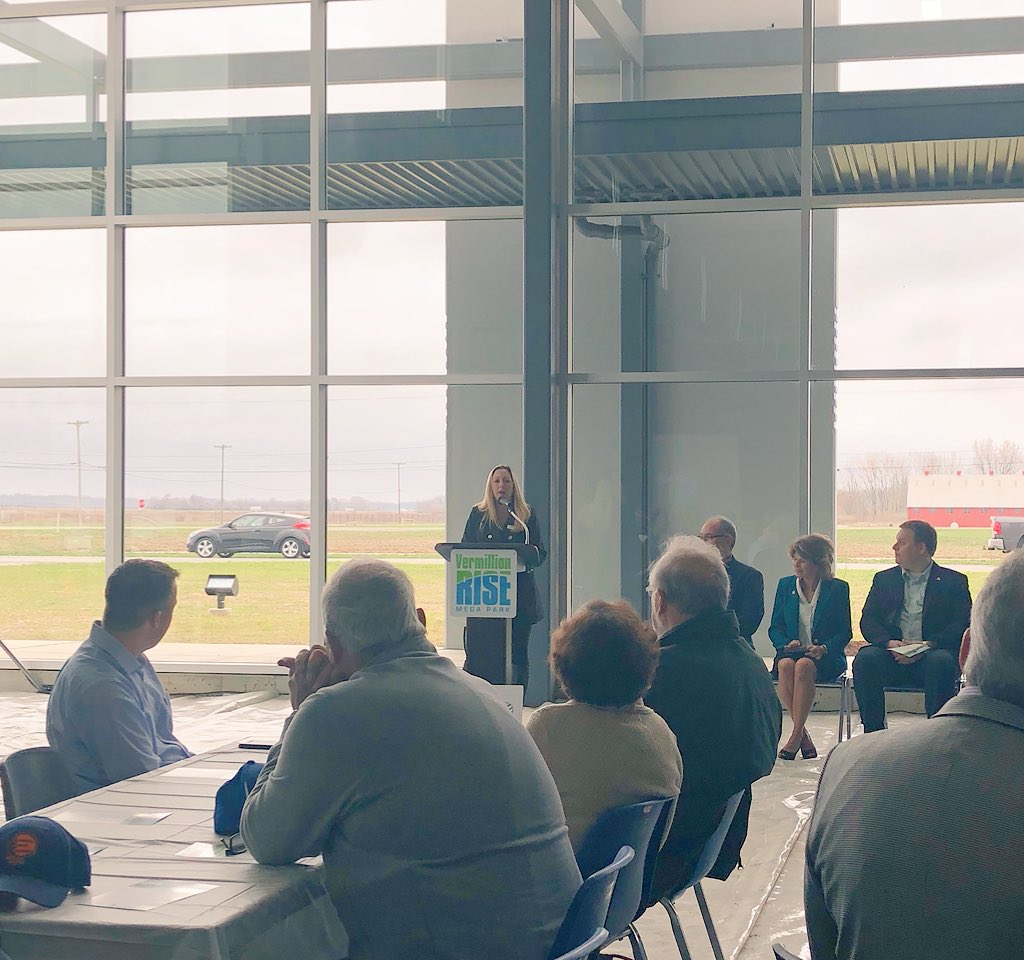 Great turnout for the open house to promote the 50,000 SF (and expandable) shell building at Vermillion Rise Mega Park. Excellent job, <a href="/bgreweRISE/">Vermillion Rise</a> @DE_ErinS <a href="/garmong1923/">Garmong Construction</a>.