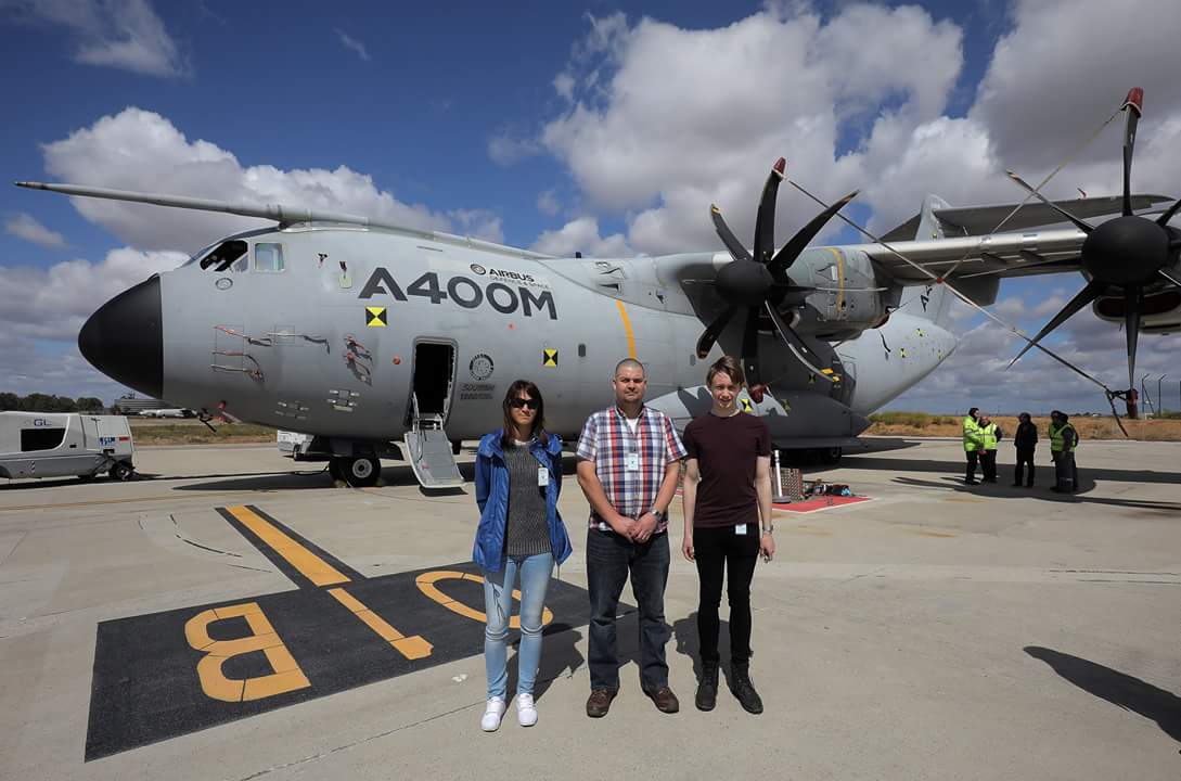 AlvinRRussell's tweet photo. "Official Photos" from @AirbusDefence, spoilt we were, guided tour of #Grizzly2 #TestAircraft #Airbus #A400M ✈ &amp; what a privilege meeting a test pilot/engineer 👏, could spend all day chatting, @Airbus @AirbusintheUK @RAeSTimR @martinrowse @CHartleyPhotos @Seb_Lanc99 @Twigs95 https://t.co/wbcLQyy7RW
