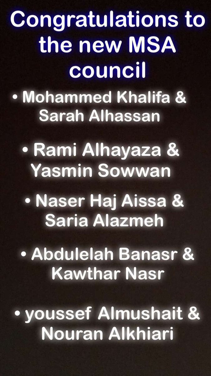 MSA_AU's tweet photo. Congratulations to the New MSA team! You will make a wonderful team💪🏻 #MSAElections https://t.co/pTtNqtsF0X