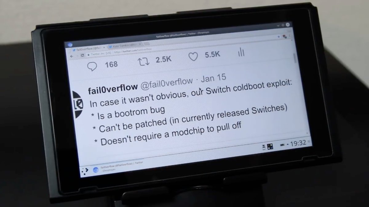 WhatFartGames's tweet image. Alerta en las oficinas de #Nintendo
El equipo de #Fail0verflow ha compartido un video en el que testean un exploit del procesador #TegraX1 con el que pueden correr Linux. 
Lo preocupante es que no sería patcheable a menos que se cambie el procesador.