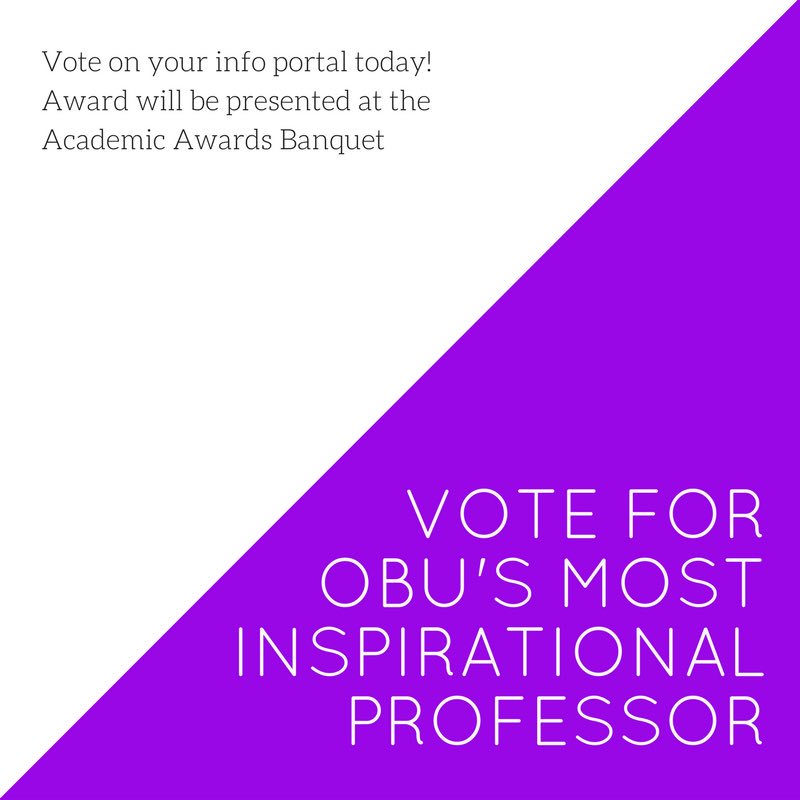 OBU Student Senate tweet media