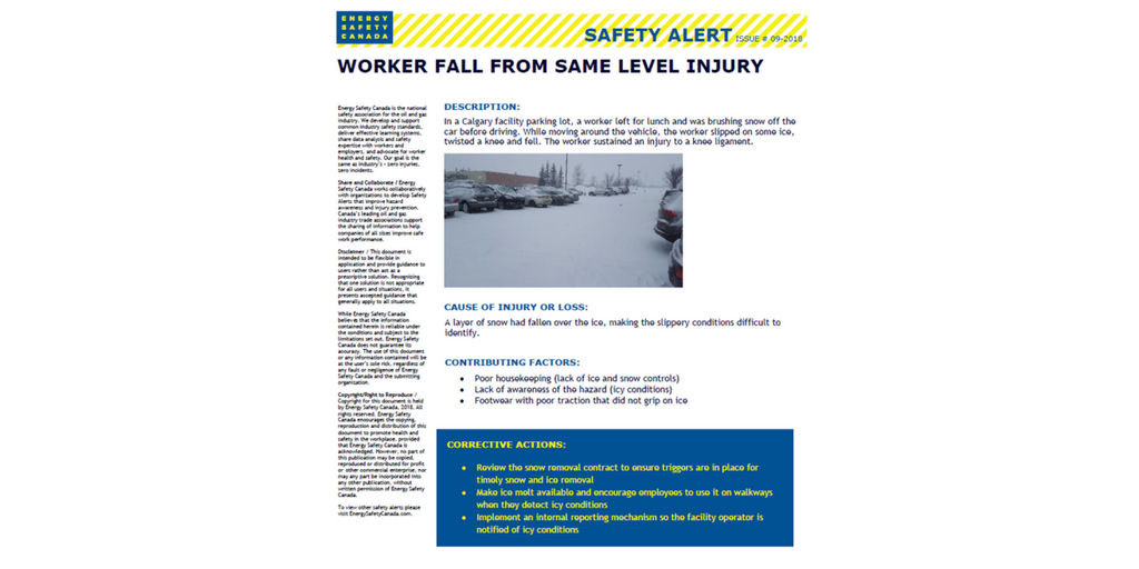 EnergySafetyCan's tweet photo. NEW Safety Alert: Worker Fall From Same Level Injury: https://t.co/IIMBwbmvEI
#EnergySafetyCanada #Enform #OSSA #oilandgas #safety #workersafety #OHS #SafetyAlert #fallinjury #fallprevention #injury #injuries #falls https://t.co/JPB88v14WG