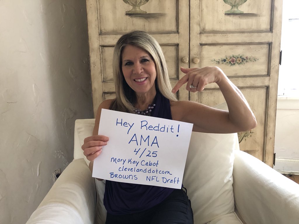 Mary Kay Cabot on X: "Join me tomorrow for a pre-draft Ask Me Anything on Reddit. All things #Browns and #NFL draft https://t.co/az5vKkoV3Q" / X
