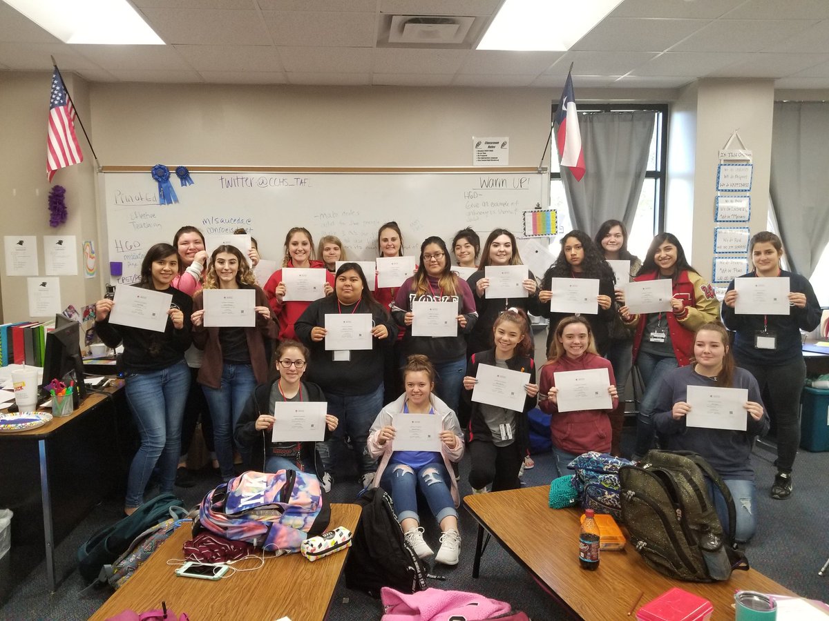 Instructional Practices &amp; Practicum in Education and Training received their First Aid/CPR/AED certifications <a href="/CaneyCreekHS/">Caney Creek High School, Conroe ISD</a> <a href="/CTEConroe/">Conroe ISD CTE</a> #creekae