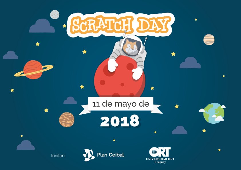 Ceibal_Uy's tweet photo. ¡El 11/05 es el Scratch Day! Los centros educativos de Ed. Primaria y Media pueden postular equipos a participar de la iniciativa global que reúne a la comunidad de Scratch para compartir conocimientos y aprender de otras experiencias.
Conocé más en : https://t.co/D4yr4pv49C https://t.co/ODmN7oB3Ah
