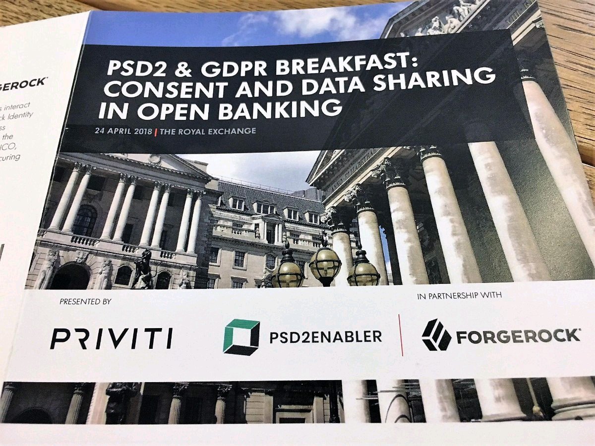 getPriviti's tweet image. Many thanks for all involved in our event this morning at the Royal Exchange. @paulrohan delivered an excellent keynote and @YD_LAW managed a superb discussion. Best of luck to @ForgeRock for the rest of their #OpenBankingWeek