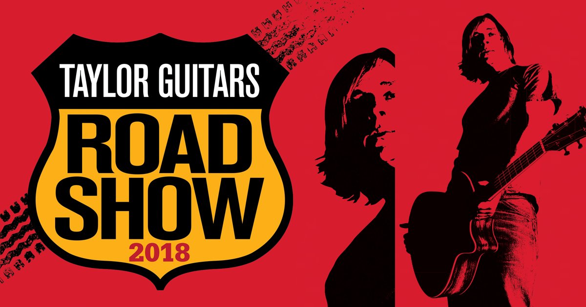 TedBrownMusic's tweet photo. Tacoma guitarists - Don't miss the @TaylorGuitars Road Show May 23 at 6pm. Big highlight: Try out the new V-Class Bracing system. https://t.co/v3sKMC2j2Q https://t.co/xJgIzO9LV8