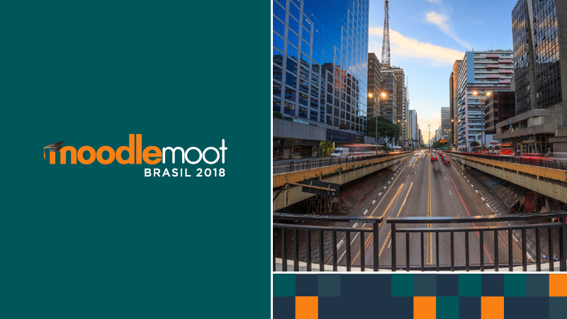 moodle's tweet photo. Moodlers in São Paulo, #MootBR18 starts soon at the Universidade Presbiteriana Mackenzie!
If you can’t make it, but don’t want to miss out, watch out for #MootBR18 on social media to keep up with the action!
Or visit the website to learn more: https://t.co/BkzdroDT8G 
#Moodle https://t.co/bPFT0pQDgB