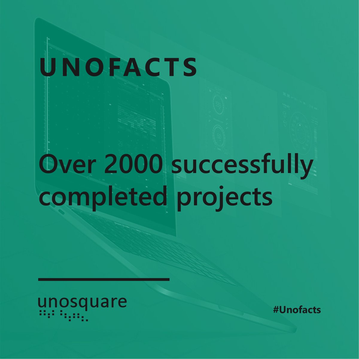 unosquare's tweet photo. Along with our 98% client retention rate, we've successfully completed over 2,000 projects and counting! #UnoFacts https://t.co/9zU170C42Q