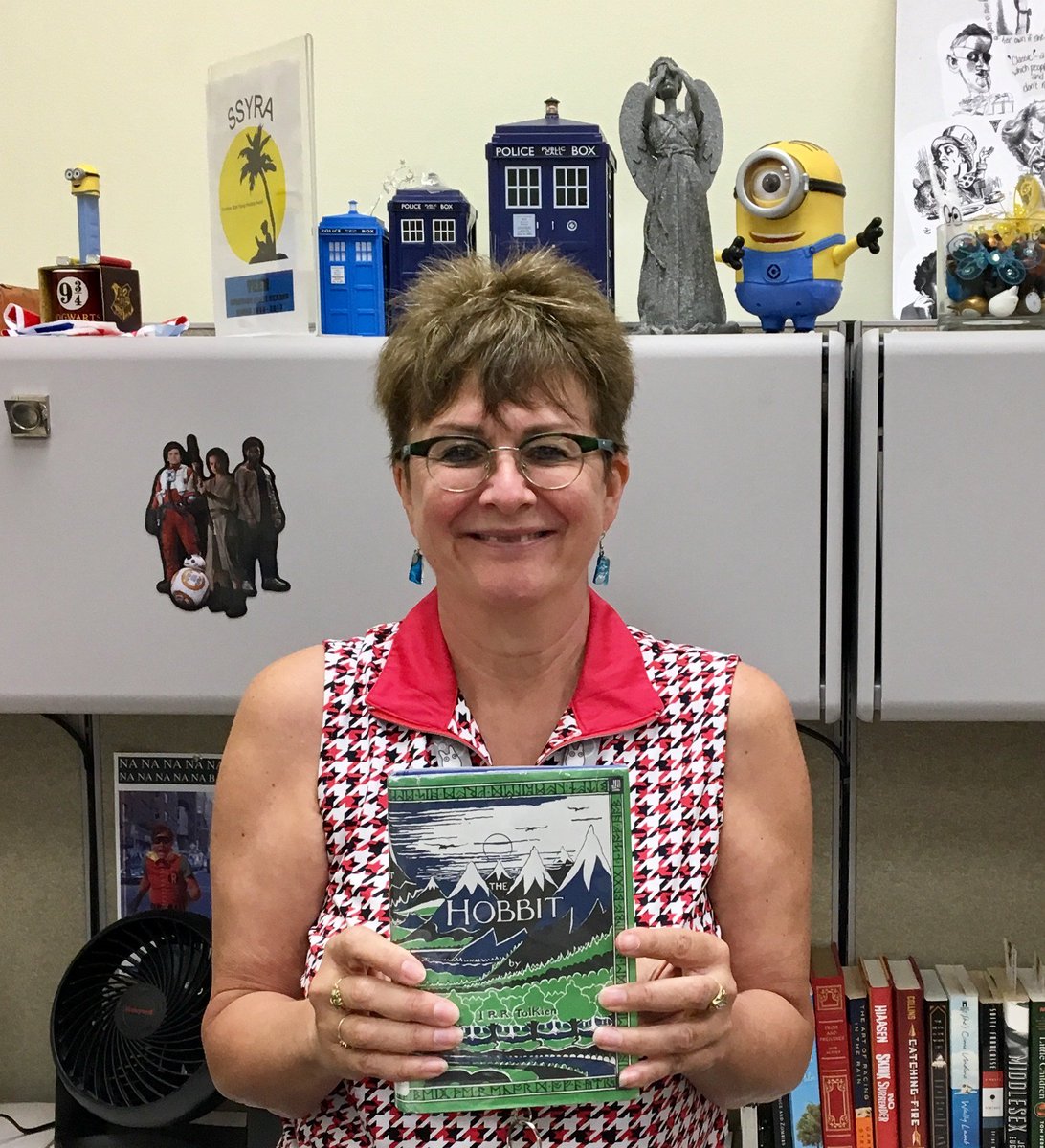 jaxlibrary's tweet photo. Today we're talking reads that stick with Julie from the Beaches Branch. Her #JPLPicks is the Hobbit by J.R.R. Tolkien ""The Lord of the Rings" changed my life as a reader. I will never forget the magic of this series." What book will you never forget? https://t.co/vn4HXEIPd8