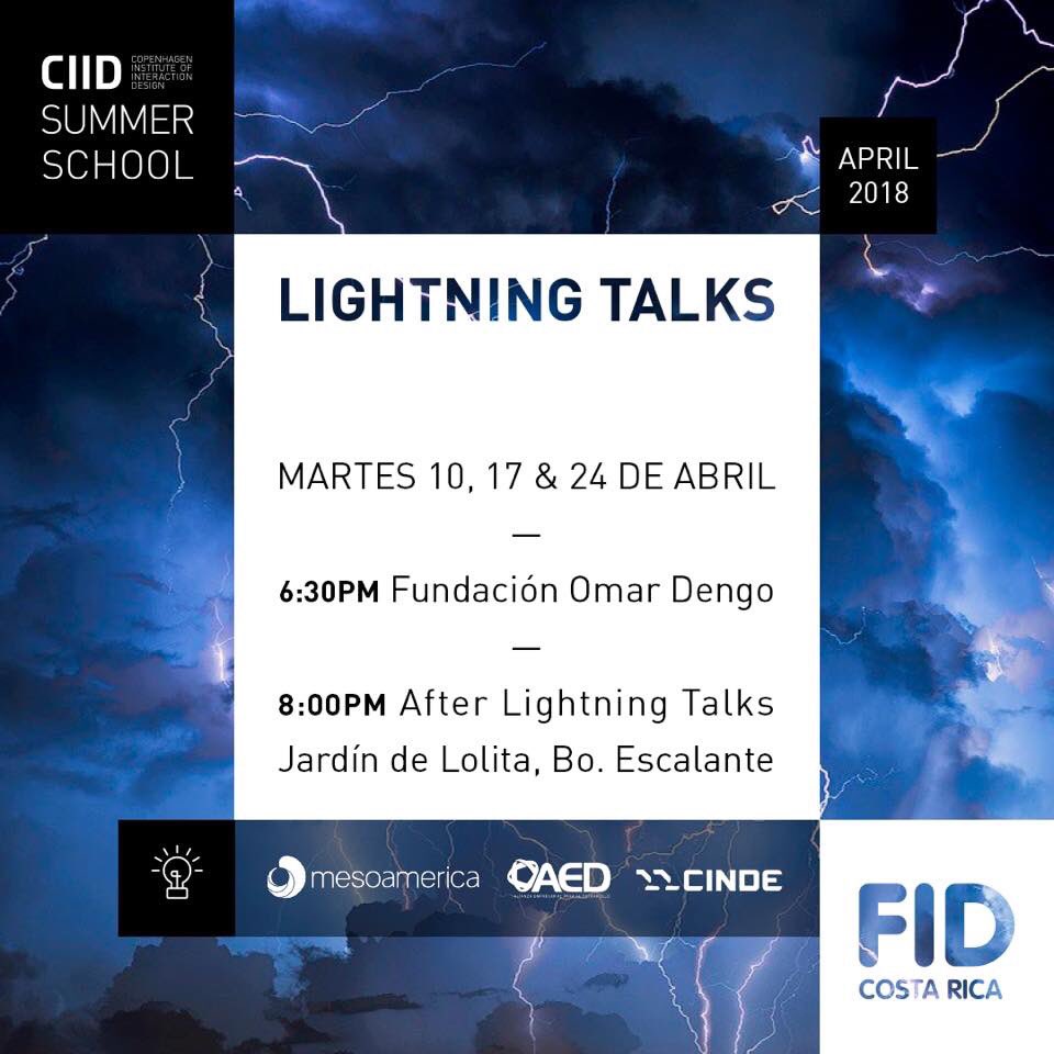 Hoy es el último #LightningTalks ⚡️ Estamos emocionadísimos! También es la última oportunidad de compartir juntos en el after en el Jardín de Lolita, nos vemos ahí ⚡️
