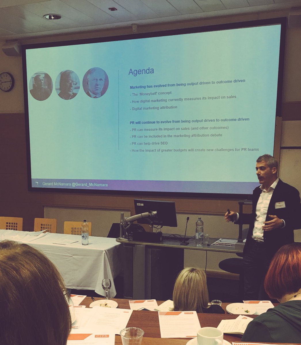 EmmaMcCallum2's tweet photo. Next up is @Gerard_McNamara from @TrendKite to talk about measuring media and the evolution of PR #pr #comms #cipr #prmanchester #manchester #prresults https://t.co/7CZcXpbD2N