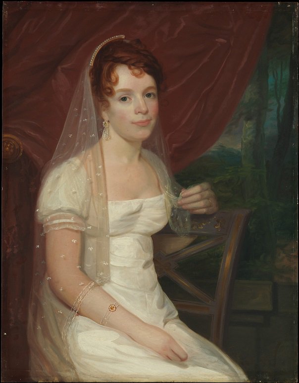 "Mrs. Robert Dickey" By John Wesley Jarvis,1807–10, Oil on wood
#AgelessArtz #art