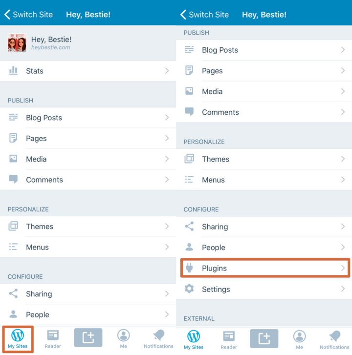 WPAndroid's tweet image. Manage Plugins in the WordPress Mobile Apps buff.ly/2JkHpKY