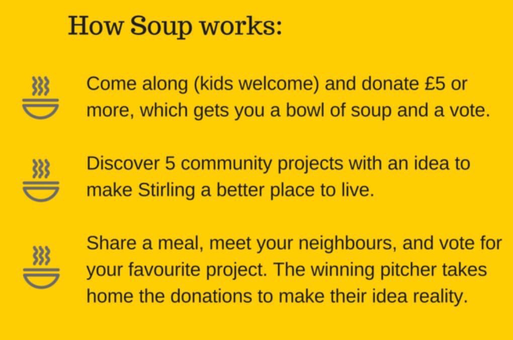#StirlingHour <a href="/StirlingHour/">#Stirlinghour</a> less than one month until #SOUP5! Limited tickets available at eventbrite.com/e/stirling-sou…