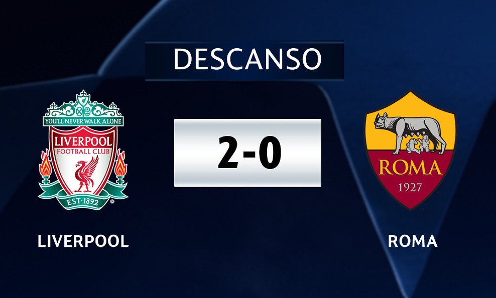 LigadeCampeones's tweet photo. ¡Llegamos al descanso en la primera semifinal de la #UCL! ¡Qué partido de @mosalah!

¿Conseguirá remontar la @ASRomaEspanol? https://t.co/3fZxyYB0jq